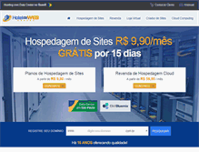Tablet Screenshot of hoteldaweb.com.br